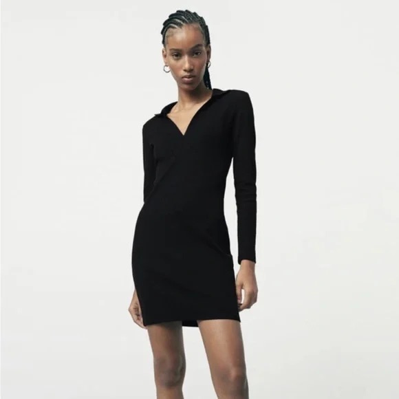 ZARA Collared Mini Dress - Picture 1 of 3